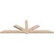 Ekena Millwork Kennewick Smooth Timber Gable Bracket, Douglas Fir, 108"W x 36"H x 3 1/2"D x 5 1/2"F, 8/12 Pitch GBW108X36X0406KEN00SDF - alternate 2